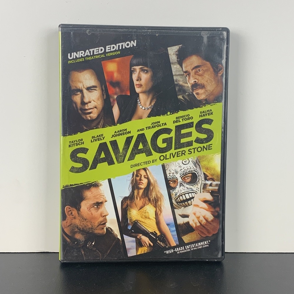 Savages (DVD, 2012)  Unrated‎ Edition Includes Theatrical Version Oliver Stone